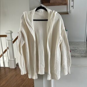 GAP Women's Cream Textured Cardigan